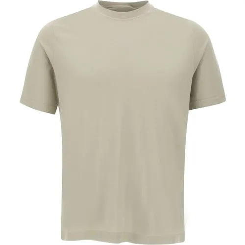 Cotton Crepe T-shirt and Polo , male, Sizes: XL, 3XL, M, 2XL - Filippo De Laurentiis - Modalova