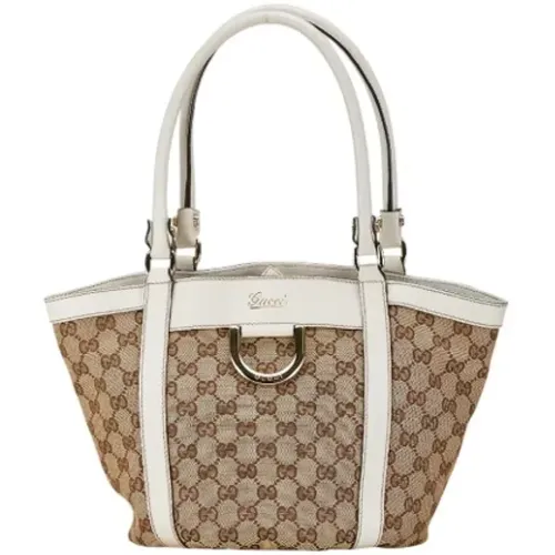 Pre-owned Tote Bags, female, , Size: ONE SIZE Pre-owned Canvas handbags - Gucci Vintage - Modalova