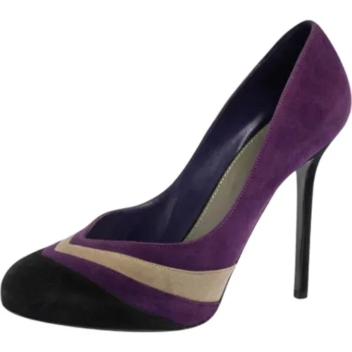 Pre-owned Pumps, female, , Size: 9 1/2 US Pre-owned Suede heels - Sergio Rossi Pre-owned - Modalova