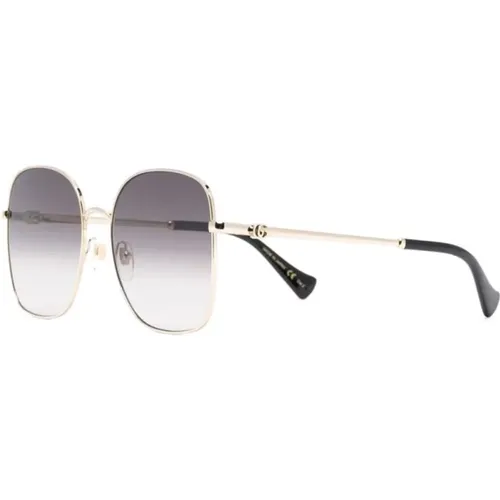 Gold Sunglasses with Accessories , female, Sizes: 59 MM - Gucci - Modalova
