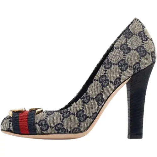 Pre-owned Canvas heels , female, Sizes: 3 UK - Gucci Vintage - Modalova