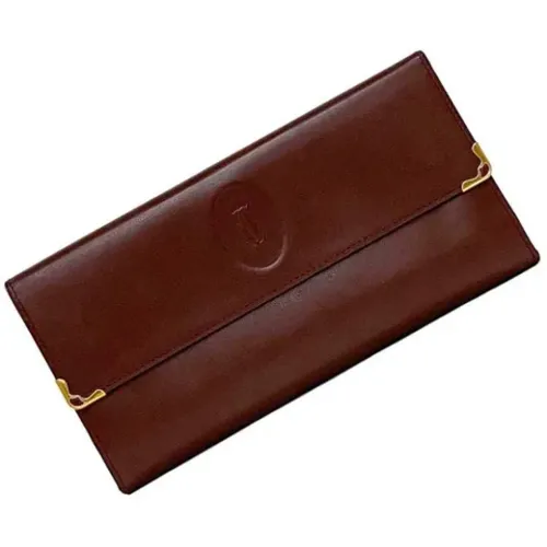 Pre-owned Wallets, female, , Size: ONE SIZE Pre-owned Leather wallets - Cartier Vintage - Modalova