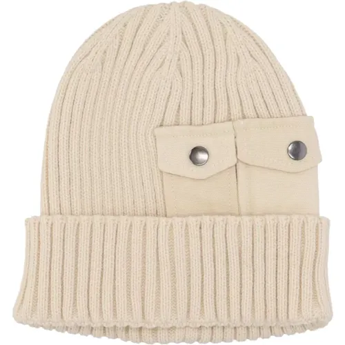 Beanies, male, , Size: ONE SIZE Utility Beanie Jet Stream White - alpha industries - Modalova