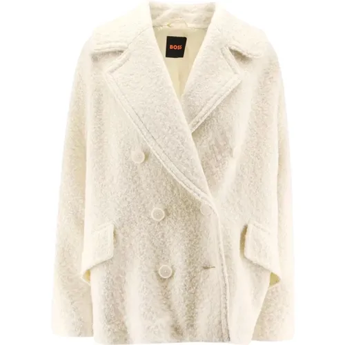 Faux Fur & Shearling Jackets, female, , Size: 4XS Cabani Caban Coat - HUGO - Modalova