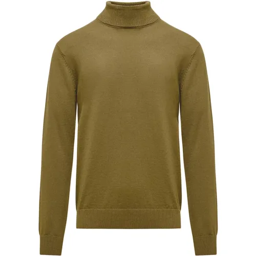 Turtlenecks, male, , Size: XL Soft Turtleneck Sweater in Viscose-Wool Blend - BomBoogie - Modalova