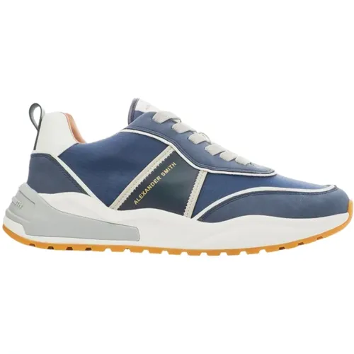 Blaue Eco-Dover Sportliche Sneakers , Herren, Größe: 45 EU - Alexander Smith - Modalova