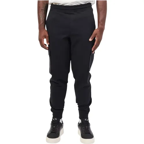 Schwarze Sweatpants mit Markenband , Herren, Größe: M - Hugo Boss - Modalova