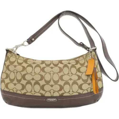 Pre-owned Cross Body Bags, female, , Size: ONE SIZE Pre-owned Canvas shoulder-bags - Coach Pre-owned - Modalova