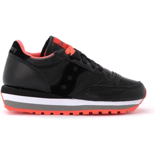 Blk/Red Jazz Triple Gym Shoes , female, Sizes: 4 1/2 UK - Saucony - Modalova