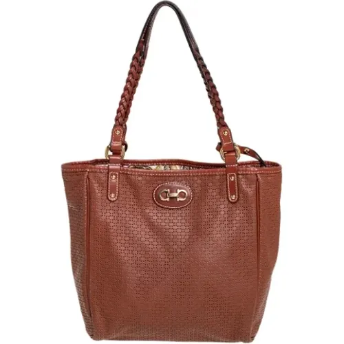 Pre-owned Leather totes , female, Sizes: ONE SIZE - Salvatore Ferragamo Pre-owned - Modalova