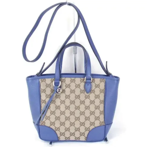 Pre-owned Tote Bags, female, , Size: ONE SIZE Pre-owned Canvas gucci-bags - Gucci Vintage - Modalova