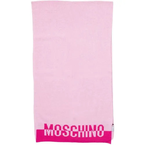 Winter Scarves, female, , Size: ONE SIZE Wool-Blend Scarf Fall/Winter Women - Moschino - Modalova