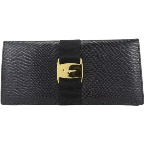 Pre-owned Wallets, female, , Size: ONE SIZE Pre-owned Leather wallets - Salvatore Ferragamo Pre-owned - Modalova