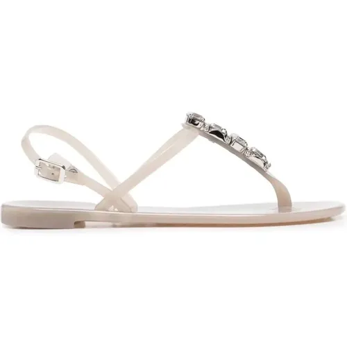 Flat Sandalen , Damen, Größe: 36 EU - Casadei - Modalova