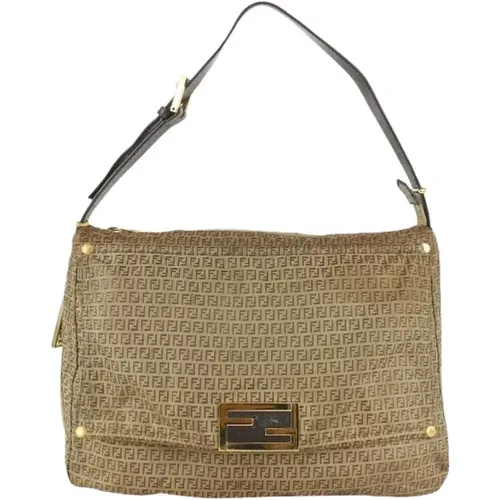 Pre-owned Shoulder Bags, female, , Size: ONE SIZE Pre-owned Canvas fendi-bags - Fendi Vintage - Modalova