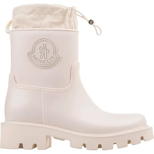 Weiße Kicktream Regen Knöchelstiefel , Damen, Größe: 37 EU - Moncler - Modalova