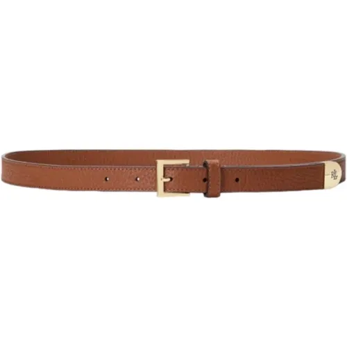 Belts, female, , Size: M Slim Leather Belt - Ralph Lauren - Modalova