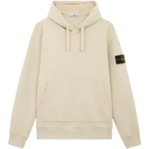 Hoodies, male, , Size: XL Hooded Cotton Sweatshirt with Front Pocket - Stone Island - Modalova