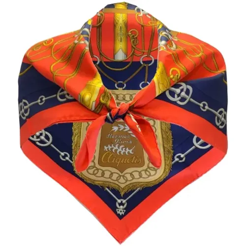 Pre-owned Scarves, female, , Size: ONE SIZE Pre-owned Silk scarves - Hermès Vintage - Modalova