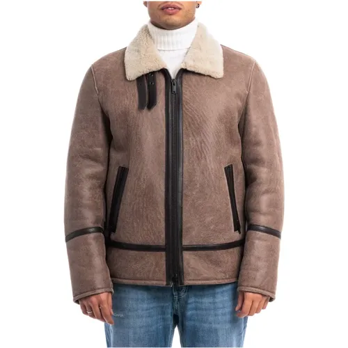 Shearling Jacket , male, Sizes: M - Dondup - Modalova