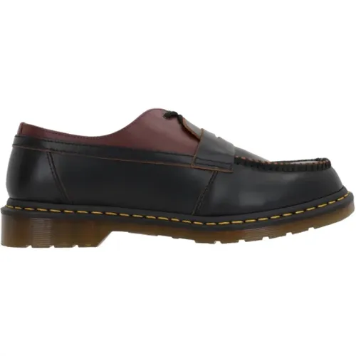 Laced Shoes, male, , Size: 11 US Hybrid Mocassin Flat Shoes /Bordeaux - Dr. Martens - Modalova