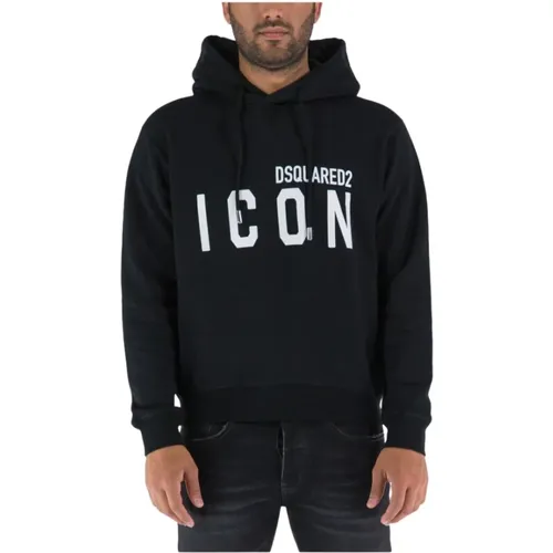 Be Icon Cool Sweatshirt , Herren, Größe: 2XL - Dsquared2 - Modalova