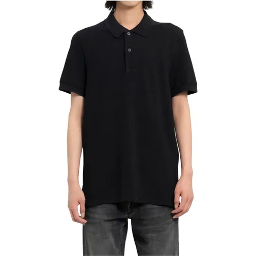 Tennis Piquet Polo Shirt , male, Sizes: L, 2XL, M, XL - Tom Ford - Modalova