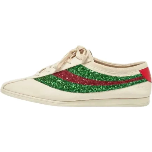 Pre-owned Sneakers, male, , Size: 10 US Pre-owned Leather sneakers - Gucci Vintage - Modalova