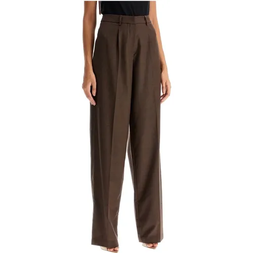 Wide Wool Trousers Comfortable Fit , female, Sizes: S - Magda Butrym - Modalova