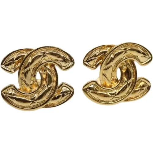 Pre-owned Metal earrings , female, Sizes: ONE SIZE - Chanel Vintage - Modalova