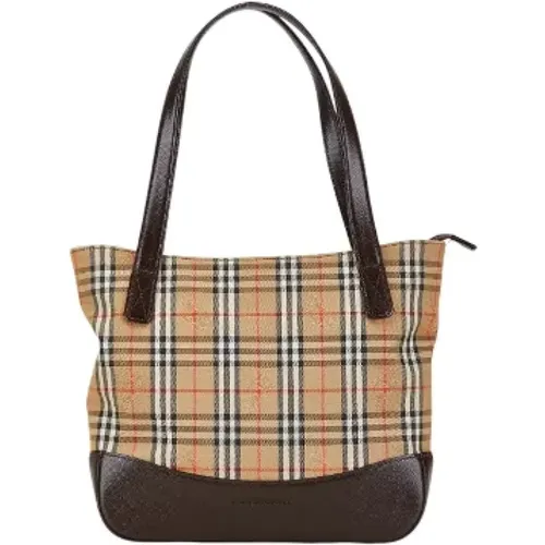 Pre-owned Tote Bags, female, , Size: ONE SIZE Pre-owned Canvas handbags - Burberry Vintage - Modalova