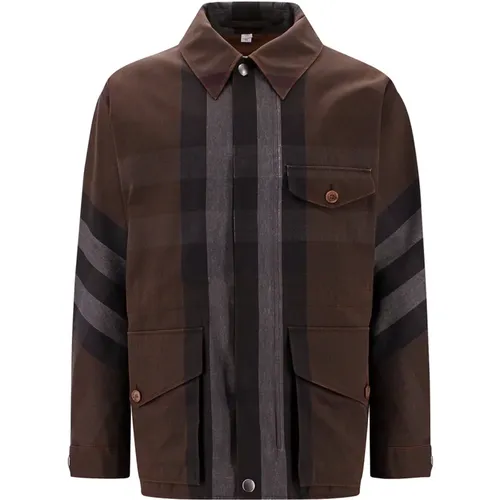 Brown Ss23 Jackets & Coats , male, Sizes: L, M - Burberry - Modalova