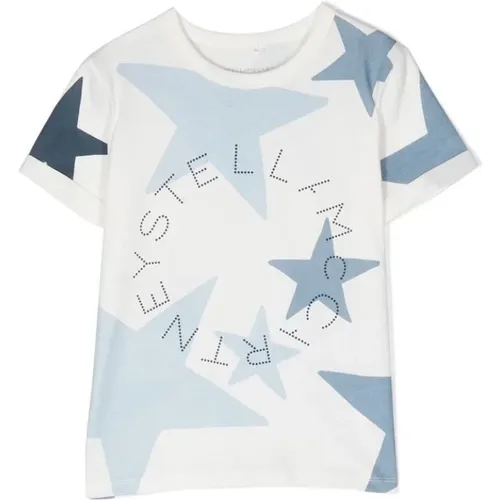 T-Shirt mit Sternen-Logo-Print - Stella Mccartney - Modalova