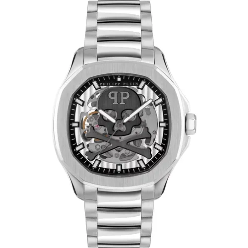 Watches, male, , Size: ONE SIZE Skeleton Spectre Automatic Men's Watch - Philipp Plein - Modalova