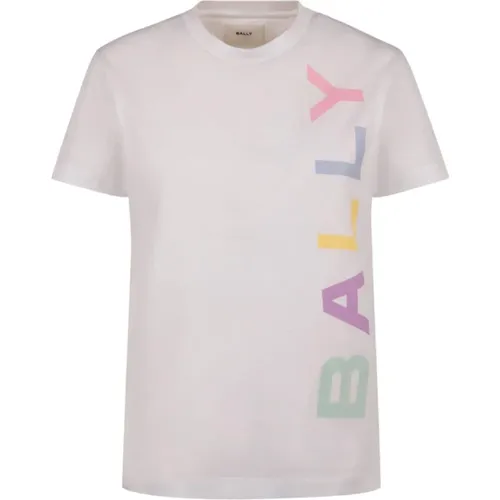 T-shirts and Polos White , male, Sizes: XS, L, M, S - Bally - Modalova