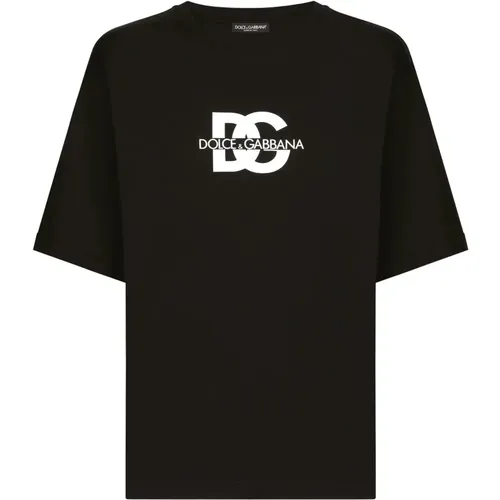 T-shirts and Polos , male, Sizes: S, M - Dolce & Gabbana - Modalova