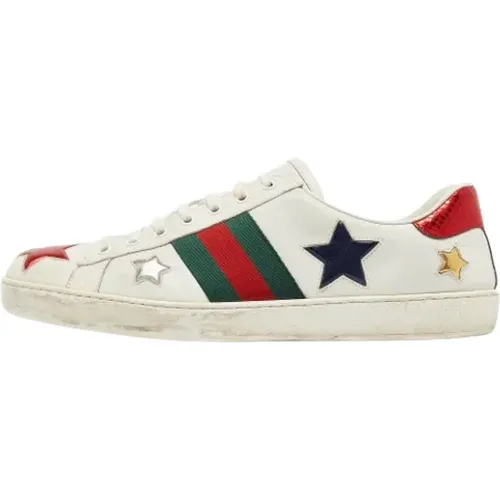 Pre-owned Sneakers, female, , Size: 15 US Pre-owned Leather sneakers - Gucci Vintage - Modalova