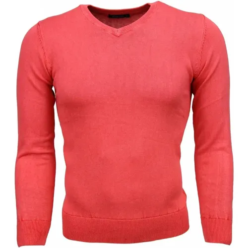 Cheap Sweaters - Exclusive Blanco V-Neck - M820-R , male, Sizes: L, S - True Rise - Modalova