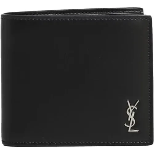 Cassandre East/West Wallet , male, Sizes: ONE SIZE - Saint Laurent - Modalova