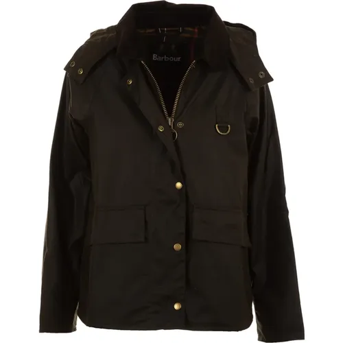 Grüne Wachsjacke , Damen, Größe: XS - Barbour - Modalova