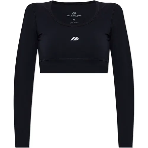 Sporttop mit Logo , Damen, Größe: M - Balenciaga - Modalova