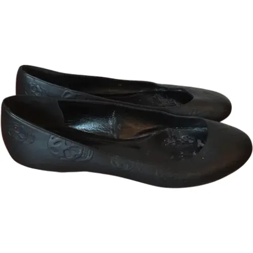 Pre-owned Flats, female, , Size: 7 US Pre-owned Leather flats - Alexander McQueen Pre-owned - Modalova