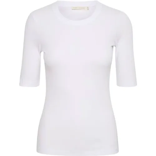 Dagna T-Shirt - Basic Ripp-Baumwollshirt , Damen, Größe: L - InWear - Modalova