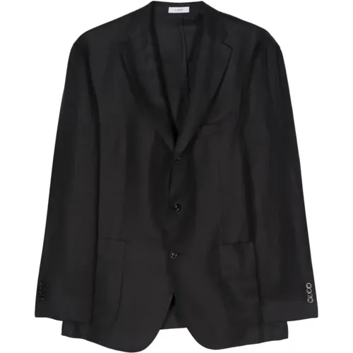 Linen Jacket , male, Sizes: XL, 2XL - Boglioli - Modalova