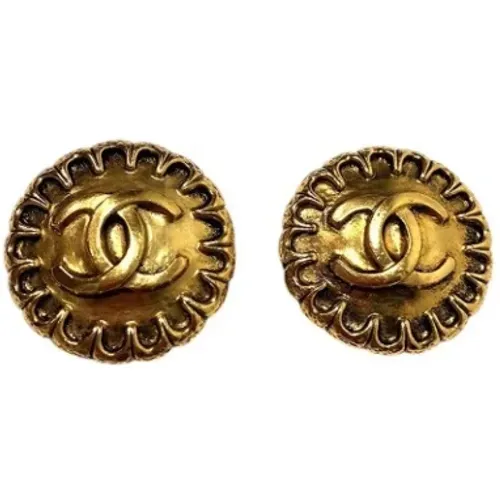 Pre-owned Jewellery, female, , Size: ONE SIZE Pre-owned Metal earrings - Chanel Vintage - Modalova