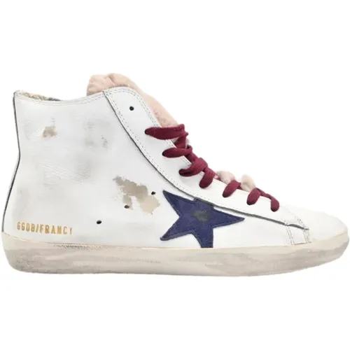 Purple Star Shearling Sneakers , female, Sizes: 6 UK - Golden Goose - Modalova