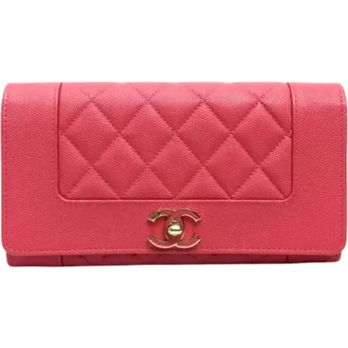 Pre-owned Wallets, female, , Size: ONE SIZE Pre-owned Leather wallets - Chanel Vintage - Modalova