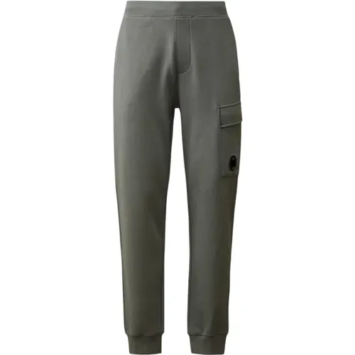 Sweatpants, male, , Size: S Grey Cargo Sweatpants - C.P. Company - Modalova