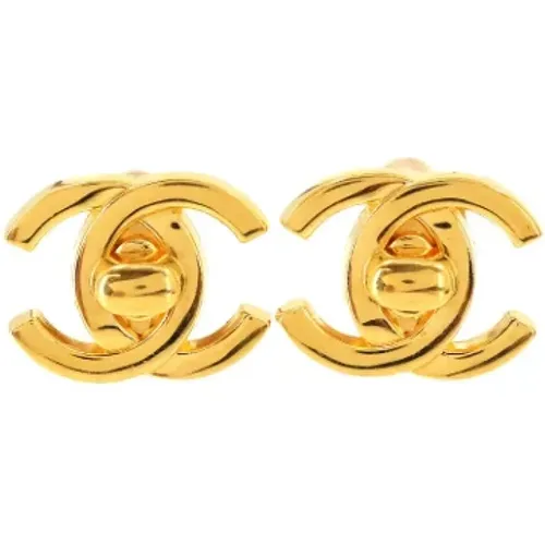 Pre-owned Jewellery, female, , Size: ONE SIZE Pre-owned Metal earrings - Chanel Vintage - Modalova