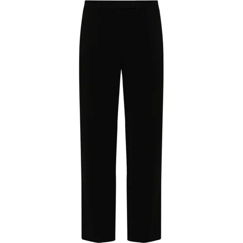 Schwarze Hose mit Knittereffekt , Damen, Größe: 2XS - Max Mara - Modalova